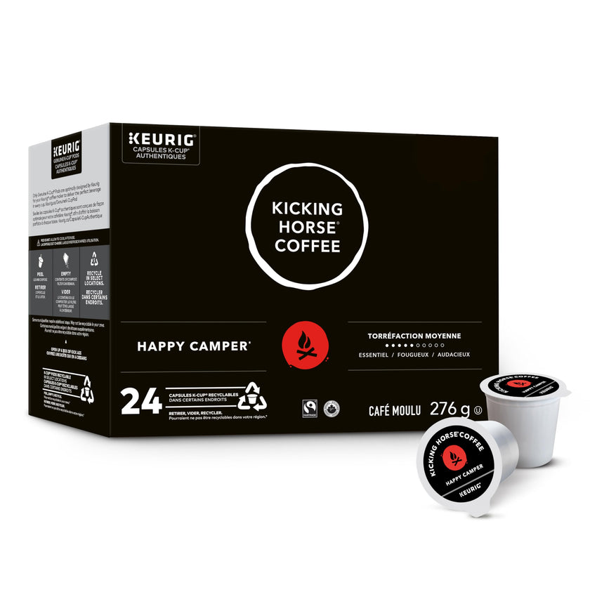Kicking Horse Happy Camper, Medium Roast, K-Cup Coffee Pods, 24 Count 🍁 All In One Marketplace Canada