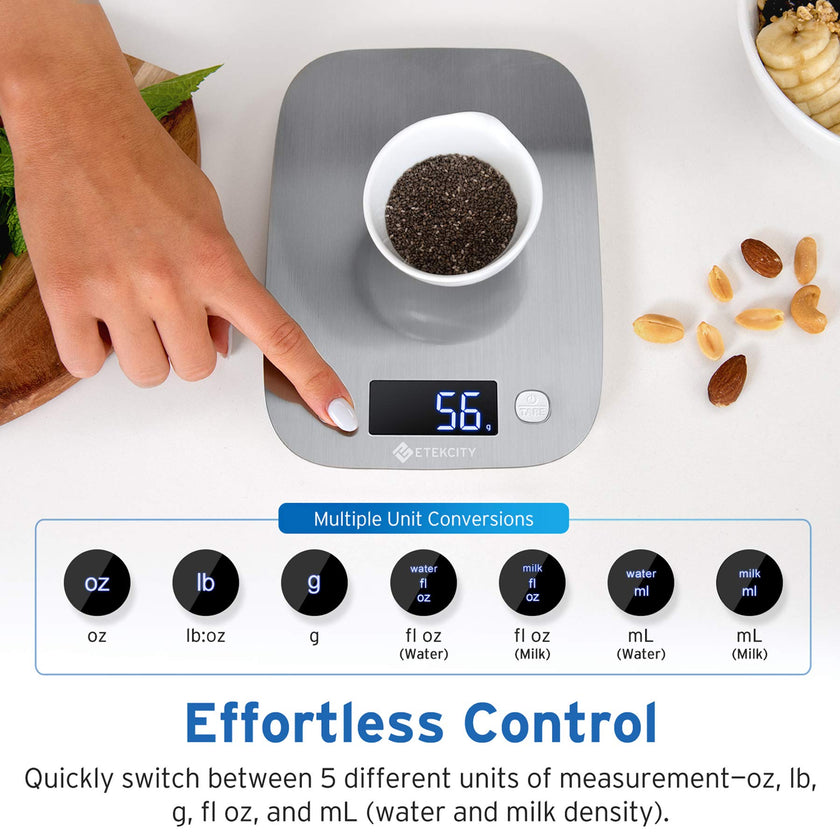Etekcity Food Kitchen Scale, Digital Grams and Oz, 11lb/5kg 🍁 All In One Marketplace Canada