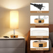 Table Lamp for Bedroom Set of 2 - Touch 3 Way Dimmable Bedside Lamps with USB C and A Ports, Night Lamp for Nightstand with AC Outlet, Desk Lamps for Living Room, Reading Room, Kids Room, Office 🍁 All In One Marketplace Canada