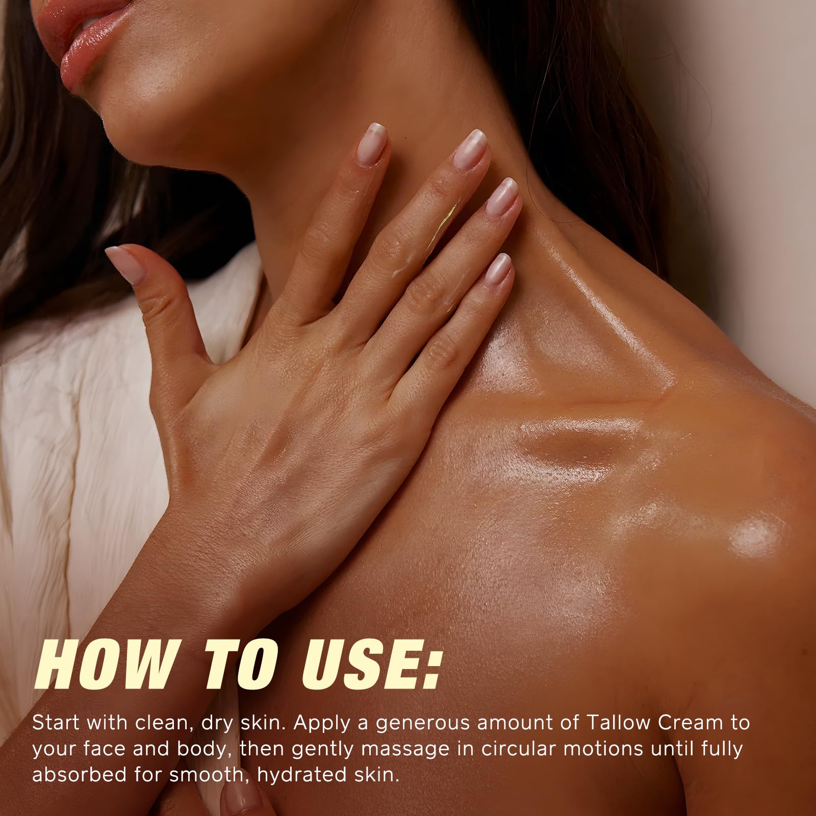 Beef Tallow Skin Care with Castor Oi & Frankincenses, Grass Fed Whipped Tallow Honey Balm for Face & Body, Natural Moisturizer Hydrates, Deeply Nourishes, Enhances Natural Radiance 120g 🍁 All In One Marketplace Canada
