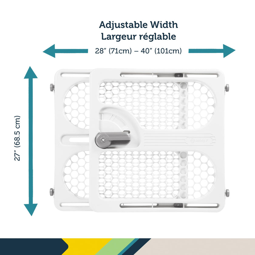 Safety 1st Pressure Mount Easy Fit Security Gate, Fits Spaces between 28