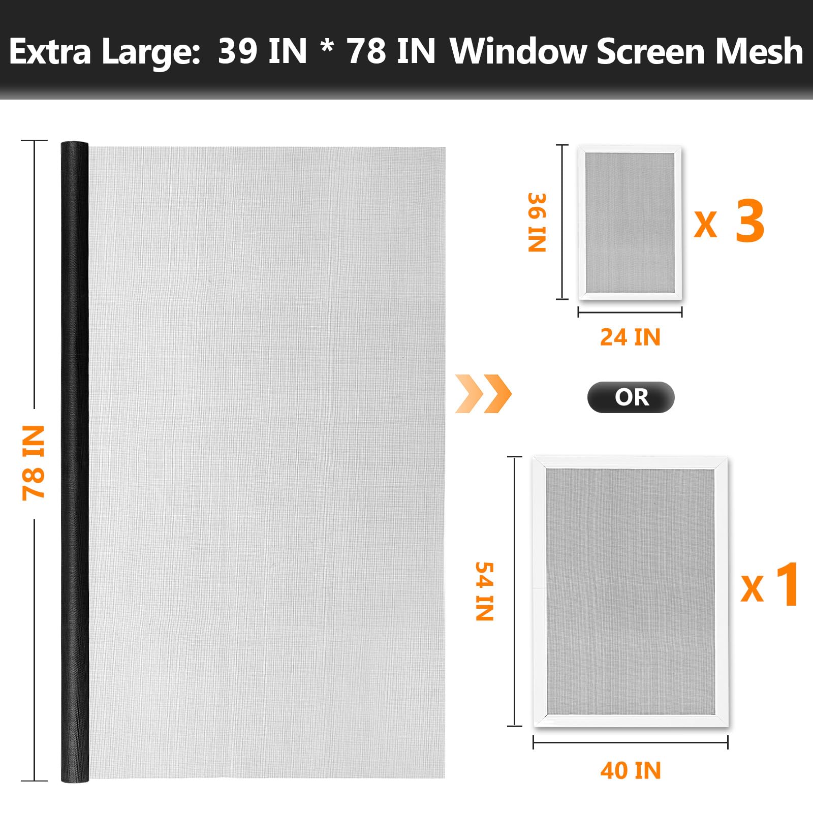 Secopad Window Screens Replacement Repair Kit, 39