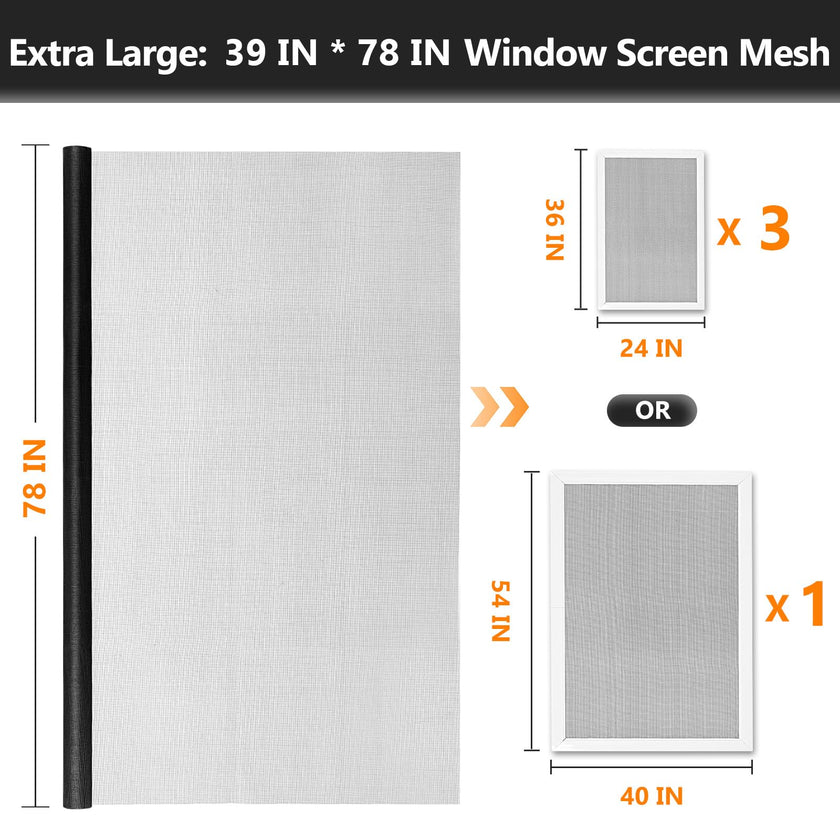 Secopad Window Screens Replacement Repair Kit, 39