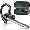 New bee Bluetooth Headset V5.1, 72H Talktime Wireless Bluetooth Earpiece for Cellphone with 500mah Charging Case Dual Mic Noise Cancelling Hands-Free Earphones for Office Driver Calls 🍁 All In One Marketplace Canada