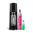 SodaStream Terra Sparkling Water Maker with CO2 Cylinder, 1L Dishwasher Safe Bottle & Bubly Drink (Black) 🍁 All In One Marketplace Canada