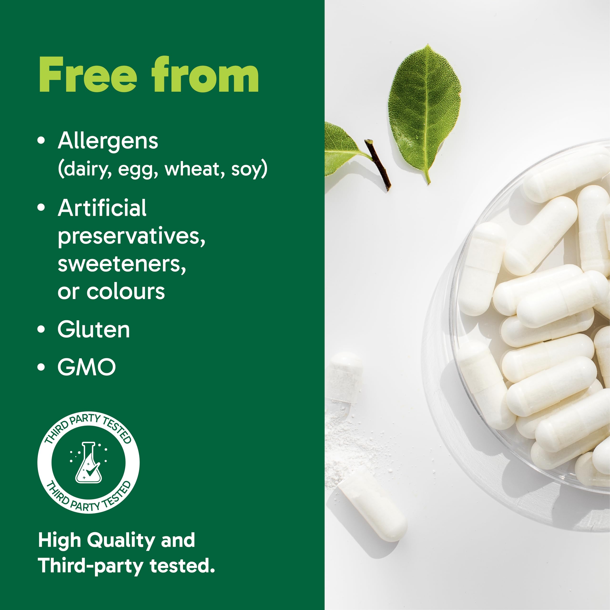 Organika Canadian-Made Magnesium Bisglycinate - 200mg, High Absorption, Muscle Recovery, Heart Support, 300vcaps 🍁 All In One Marketplace Canada