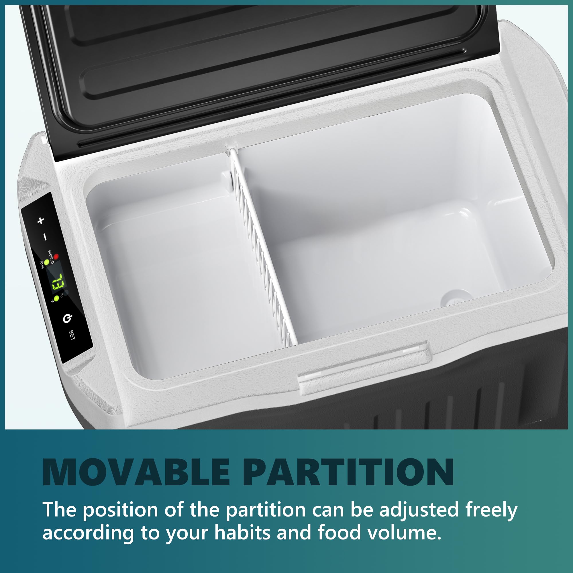 EUHOMY 12 Volt Refrigerator, 22QT(21L) 12V Cooler, Compressor Electric Cooler -4℉~68℉, 12V Fridge 12/24V DC 110-240V AC, Portable Freezer for Camping, Travel, Truck, Home 🍁 All In One Marketplace Canada