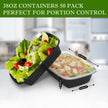Meal Prep Containers Reusable 38oz - Food Containers with Lids 50 Pack, Disposable to Go Containers, Leakproof Food Prep Containers, Stackable, Takeout, BPA-Free, Microwave/Freezer Safe 🍁 All In One Marketplace Canada