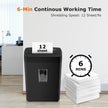 Bonsaii 12-Sheet Cross Cut Paper Shredder, 5.5 Gal Home Office Heavy Duty Shredder for Paper, Credit Card, Mail, Staples, with Transparent Window, High Security Level P-4 (C275-A) 🍁 All In One Marketplace Canada