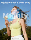 Aecooly Mighty Portable Fan, Powerful Handheld Fan, USB Rechargeable [10H Max Cooling Time], Mini Personal Battery Powered, Pocket for Travel, Summer, Gifts for Women, Girls -Beige 🍁 All In One Marketplace Canada