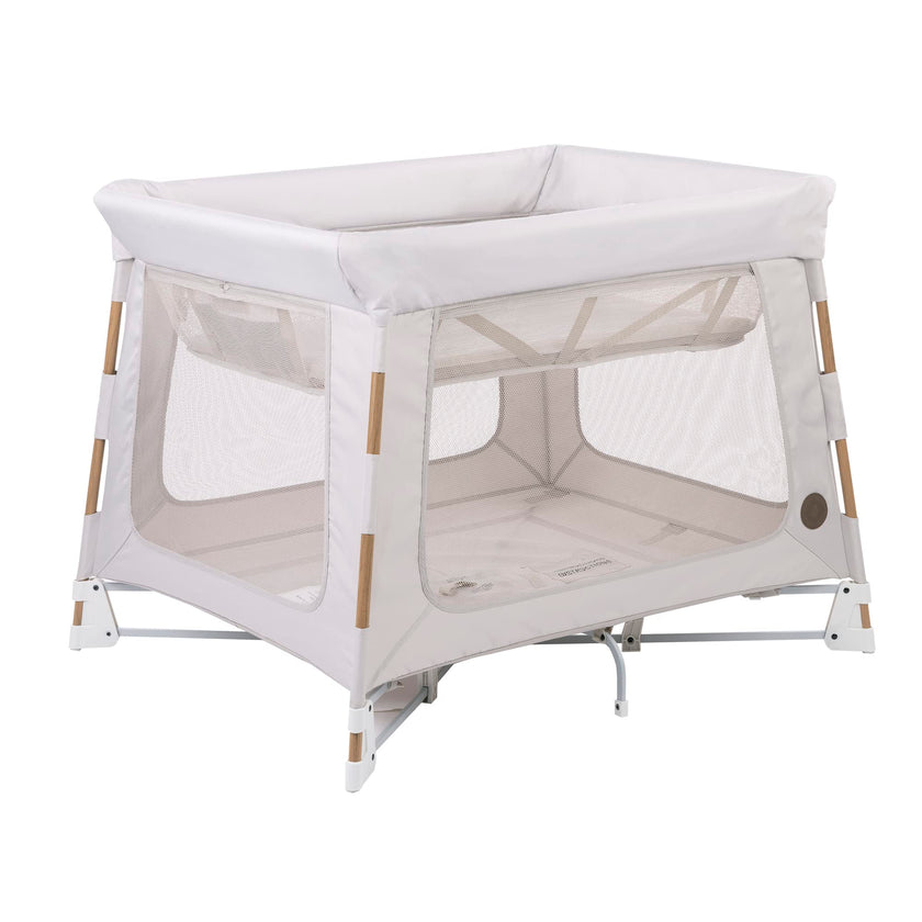 Maxi-Cosi Swift Playard, Playpen with 3-in-1 (Newborn bassinet, toddler, play), Portable, ultra comfort, 1 step fold, travel bag included, Horizon Sand 🍁 All In One Marketplace Canada