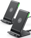 Wireless Charger, INIU [2 Pack] 15W Fast Wireless Charging Stand, Wireless Charging Station with Sleep-Friendly Adaptive Light for iPhone 17 16 15 14 13 12 Pro Max Samsung Galaxy S23 S22 🍁 All In One Marketplace Canada