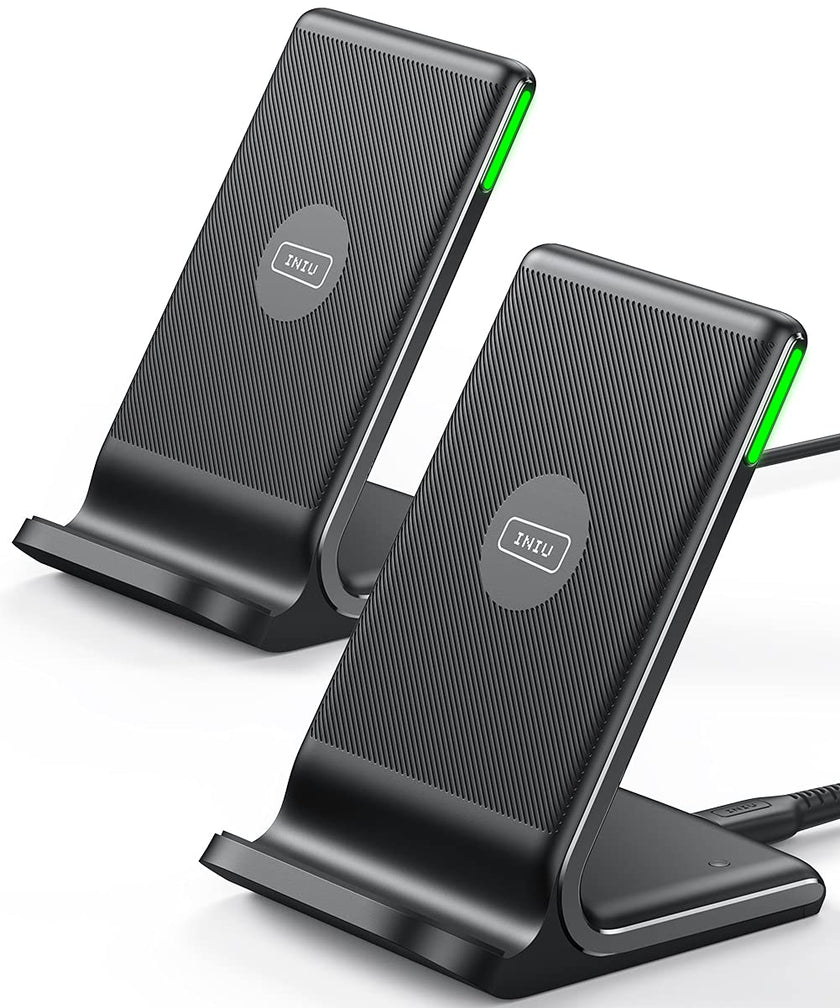 Wireless Charger, INIU [2 Pack] 15W Fast Wireless Charging Stand, Wireless Charging Station with Sleep-Friendly Adaptive Light for iPhone 17 16 15 14 13 12 Pro Max Samsung Galaxy S23 S22 🍁 All In One Marketplace Canada
