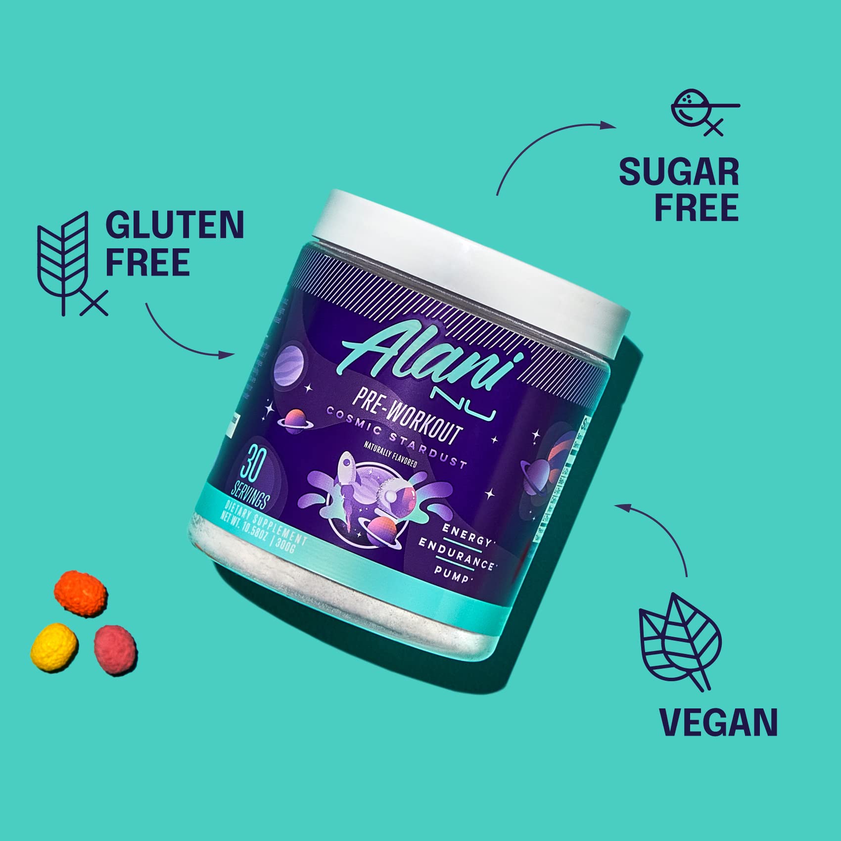 Alani Nu Pre-Workout Cosmic Stardust 30 Servings 🍁 All In One Marketplace Canada
