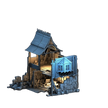 RUINED HOUSE -MEDIEVAL TOWN SET
