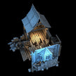 RUINED HOUSE -MEDIEVAL TOWN SET
