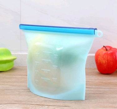 Reusable Silicone food storage bag vacuum sealed bag