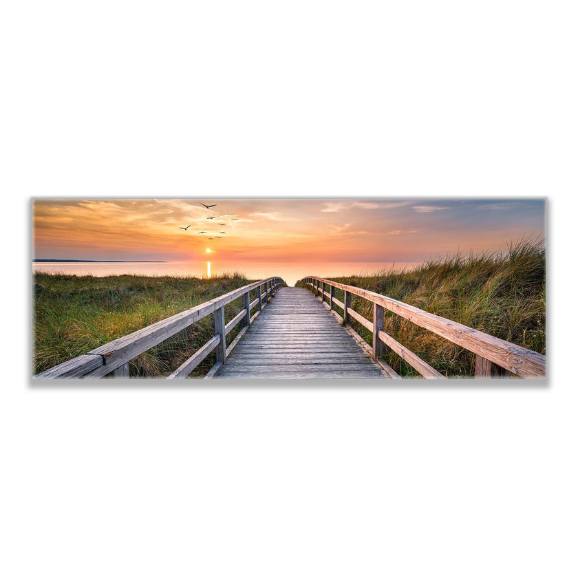 Toile imprimée - Promenade sur la plage - Décoration murale