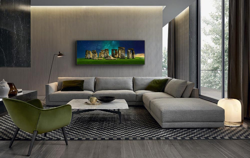 Toile Skyline - Stonehenge Mystique - Reproduction d'œuvre d'art