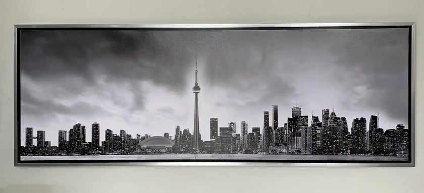Toronto et la tour CN en noir et blanc - Cities Skyline