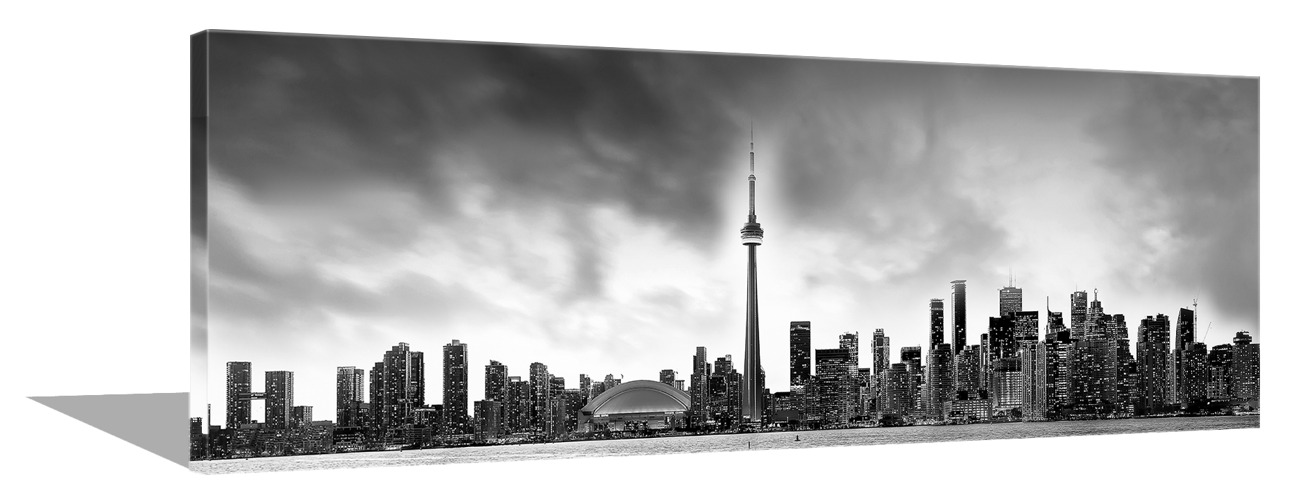 Toronto et la tour CN en noir et blanc - Cities Skyline