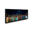 Grand tableau sur toile - Skyline de New York sous la lune - Impression sur toile