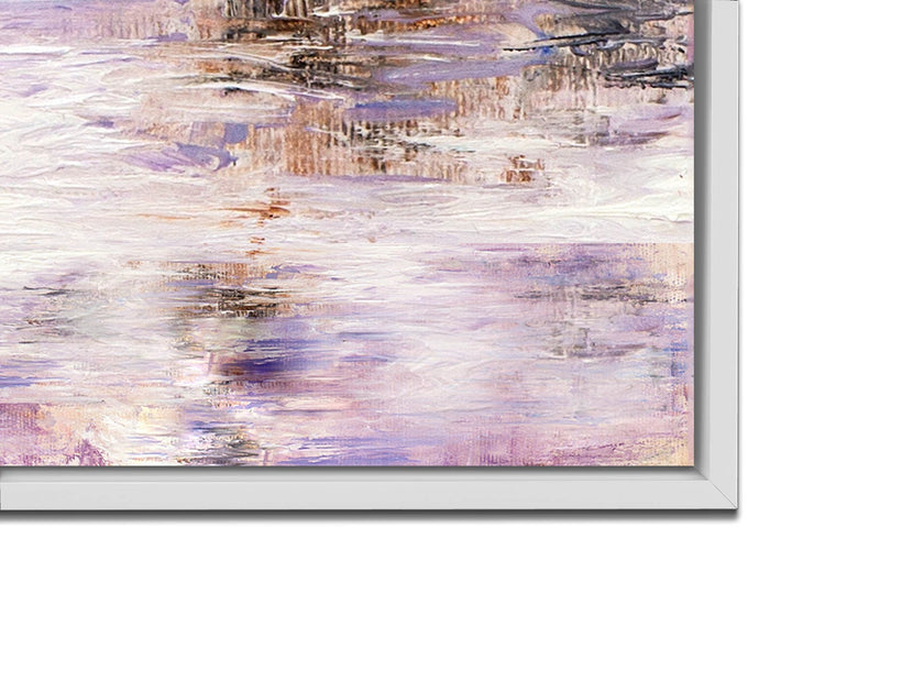 Canvas Wall Art-Lady with umbrella in pink