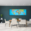 Art mural - Carte du monde sur toile 72