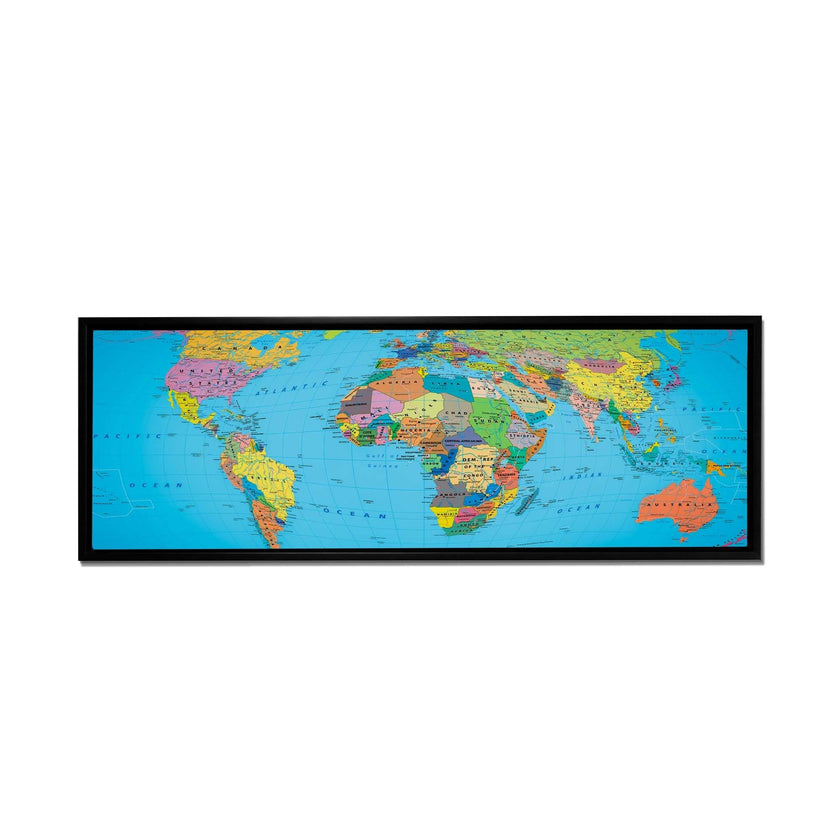 Art mural - Carte du monde sur toile 72
