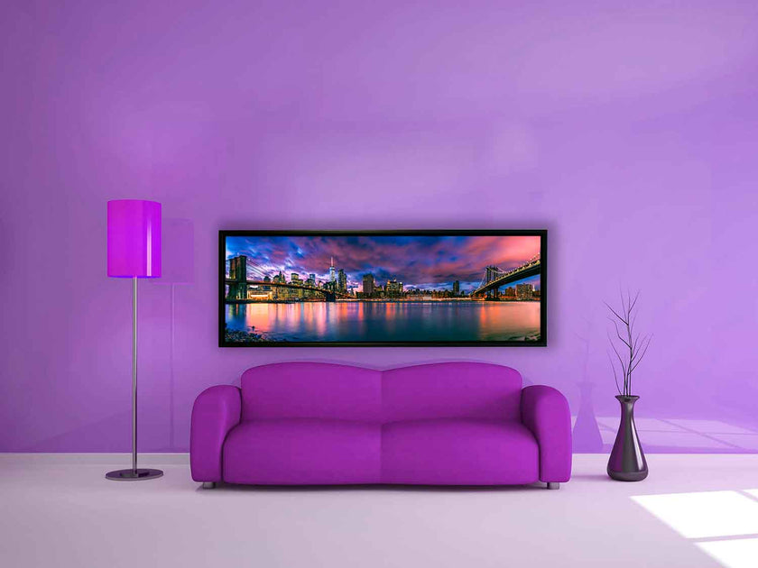 Wall Art The East River and the Brooklyn Bridge-NY