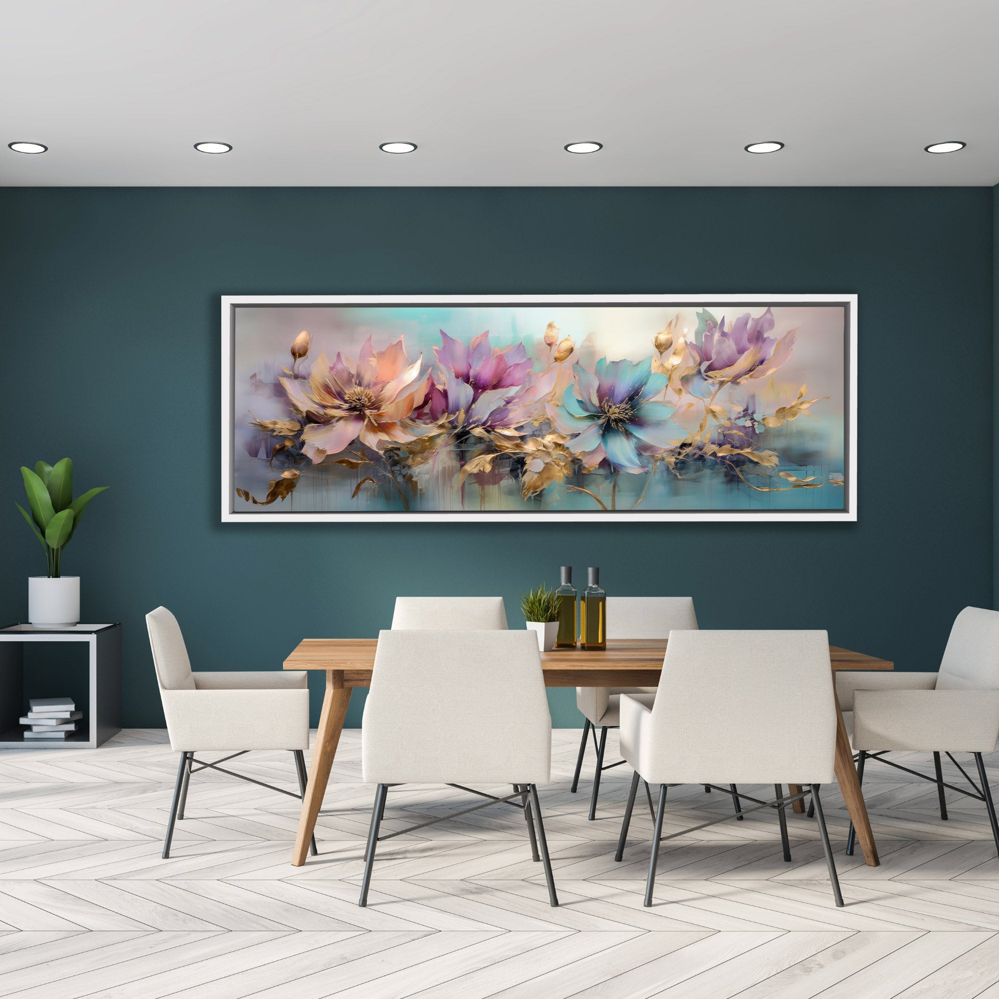 Art mural - Symphonie florale - Décoration murale