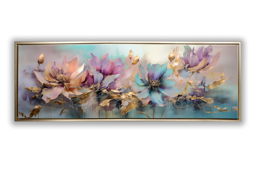 Art mural - Symphonie florale - Décoration murale