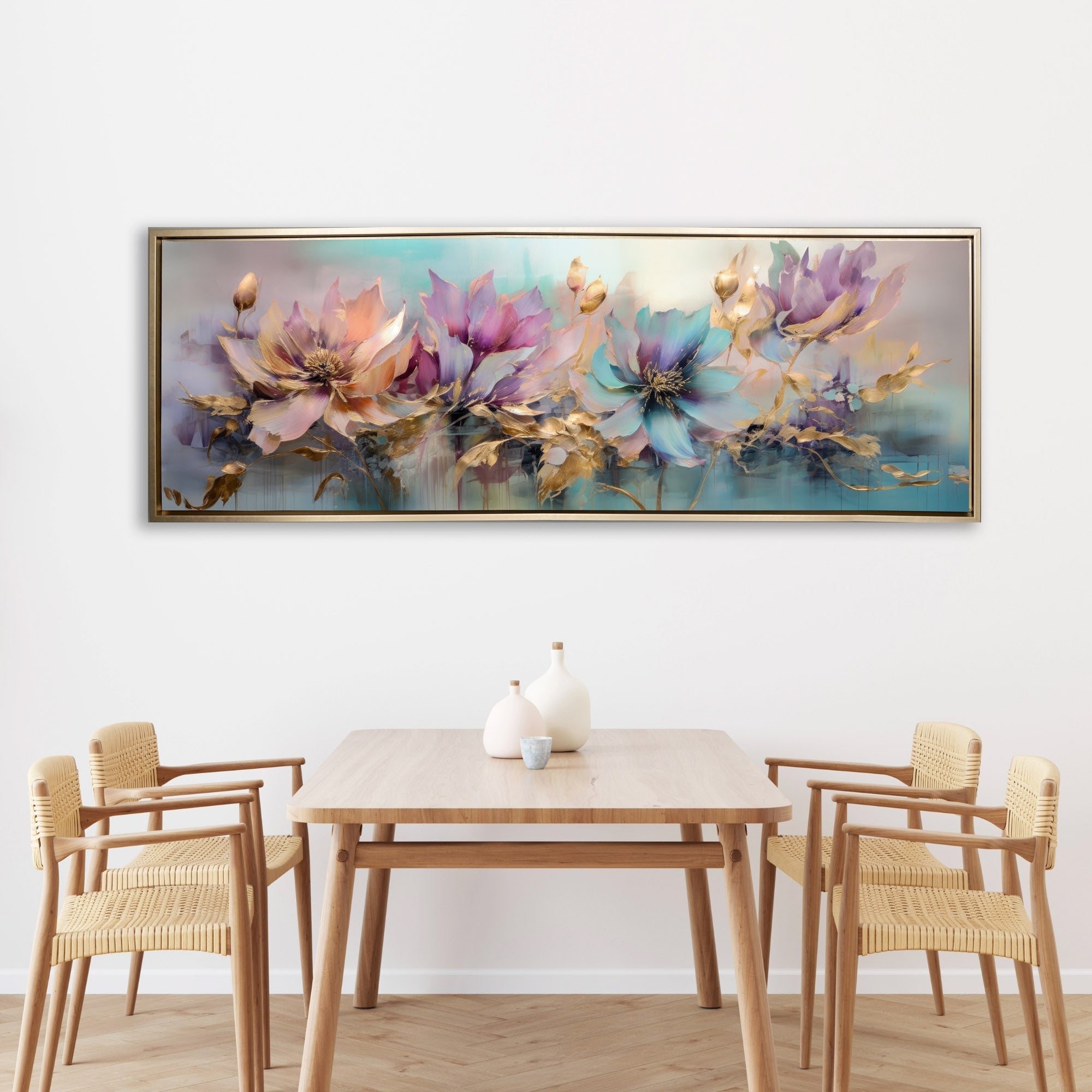 Art mural - Symphonie florale - Décoration murale