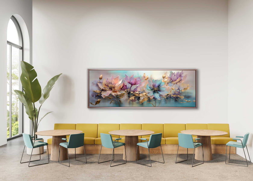 Art mural - Symphonie florale - Décoration murale