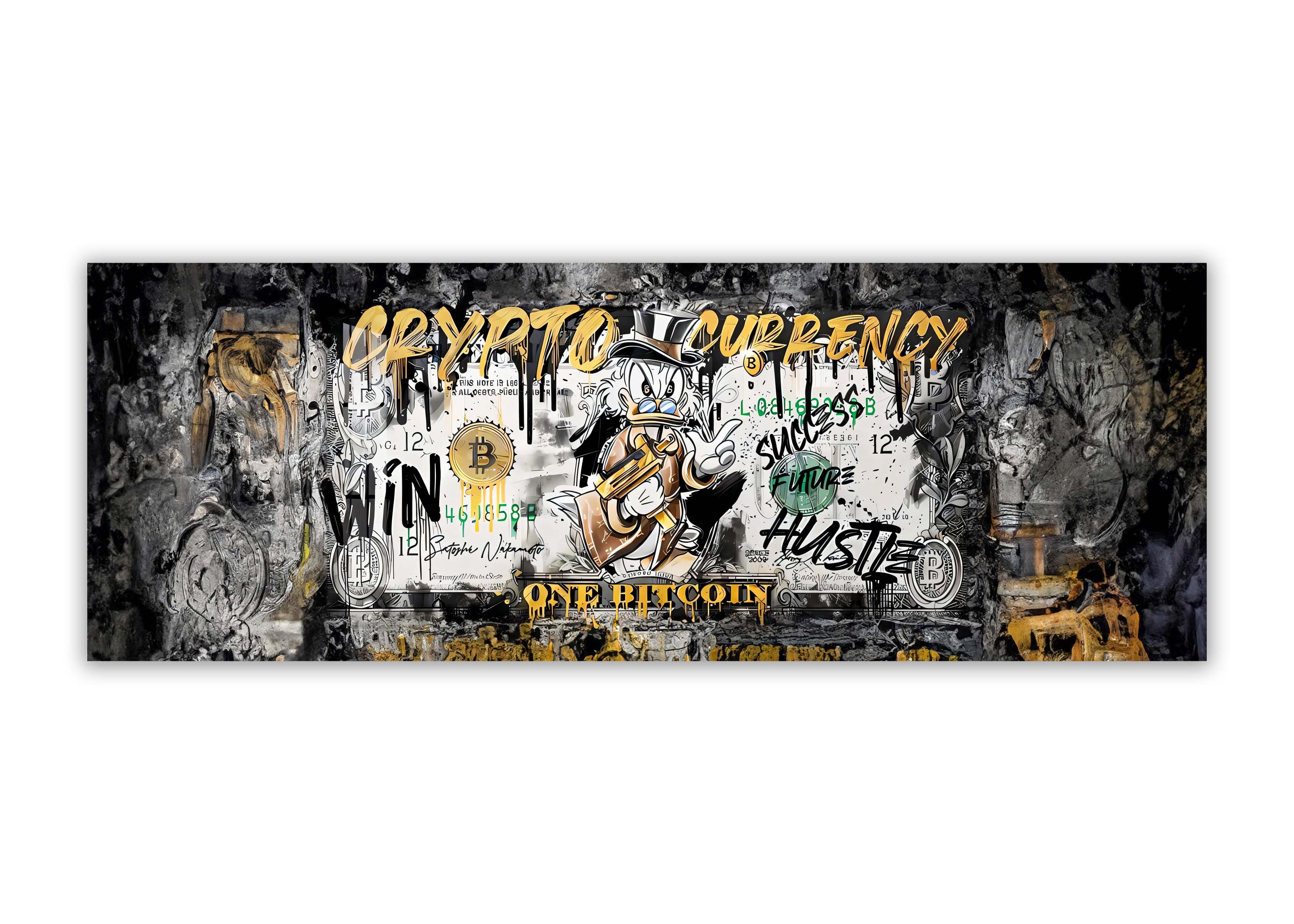 Wall art-Bitcoin Pop art-Canvas Printed