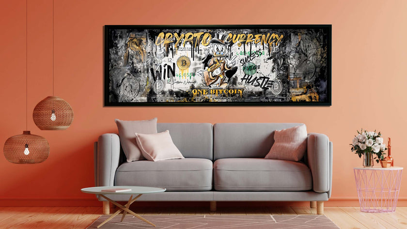 Wall art-Bitcoin Pop art-Canvas Printed