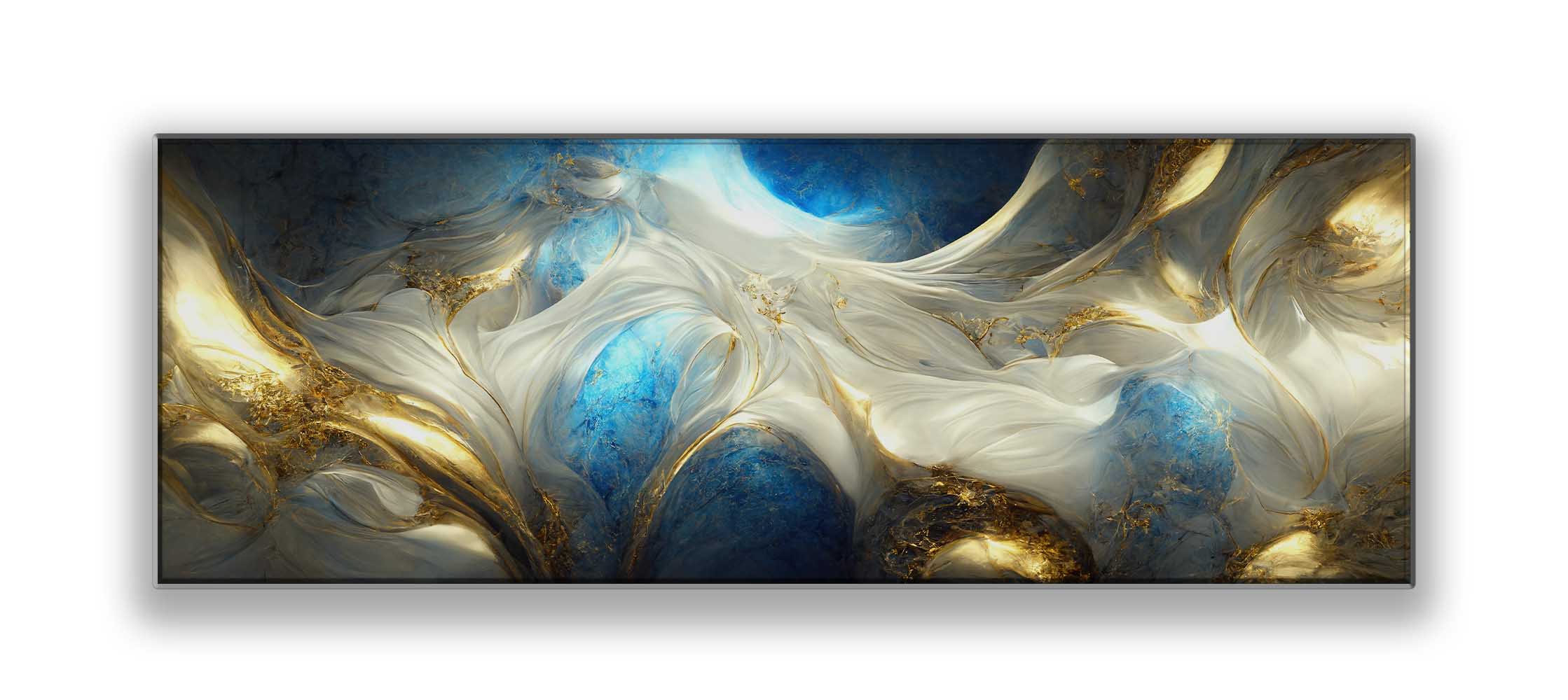Abstraction en bleus et dorés, 72