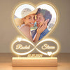 Customized Personalized Valentine Acrylic Lovers Night LED light picture frame