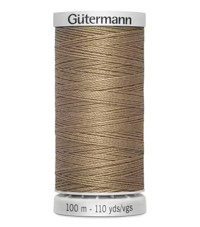 Extra Strong Polyester Upholstery Thread 100m Tan