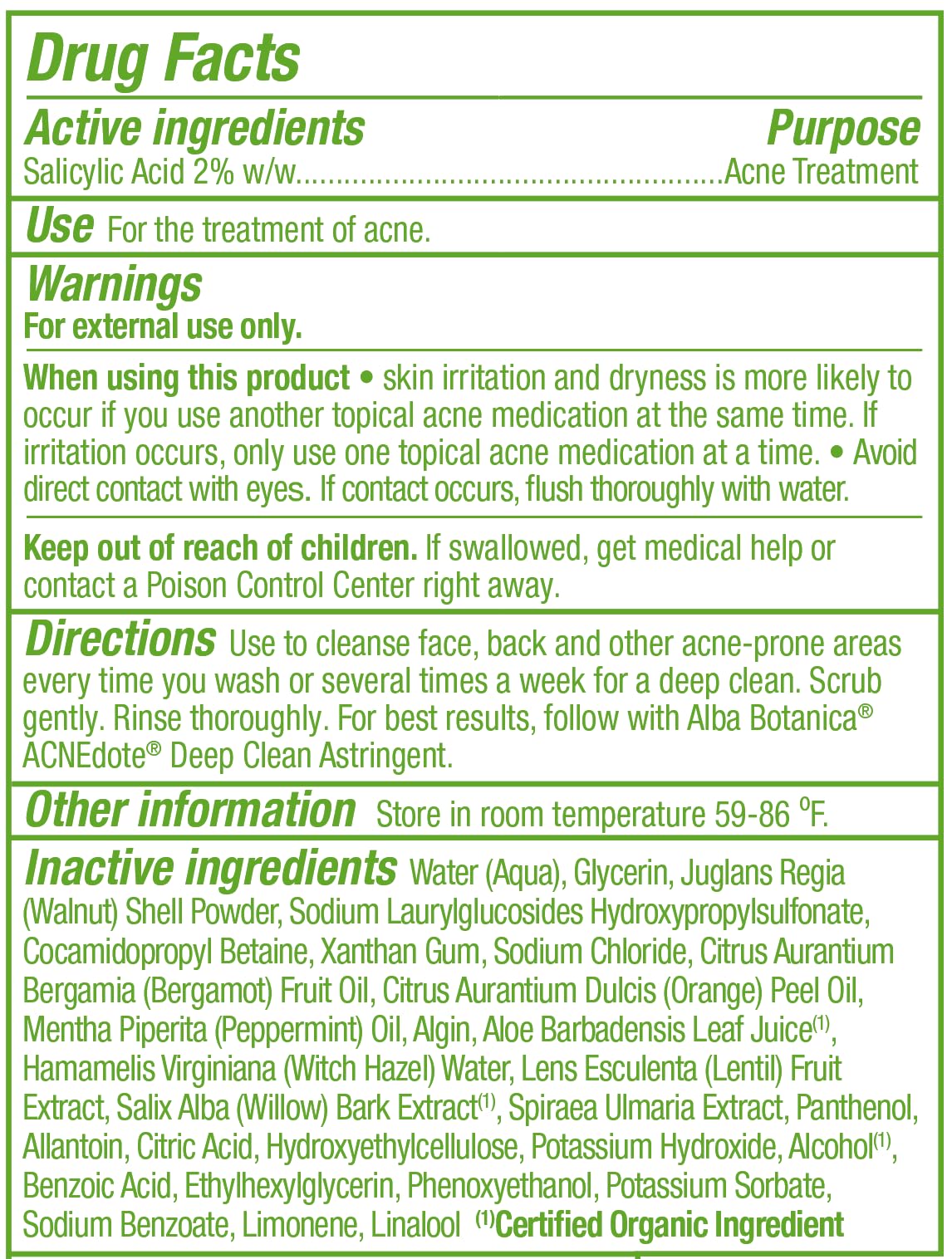 Alba Botanica - ACNEdote Face & Body Scrub (227g)