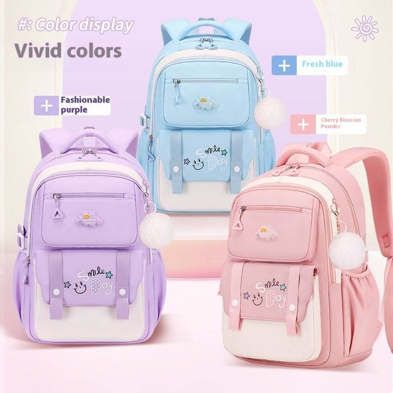 Water-Resistant Large Capacity Girls School Backpack – Oxford Cloth Kids Bag