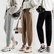 Fleece-lined Casual Harem Drawstring sweat Pants For Women