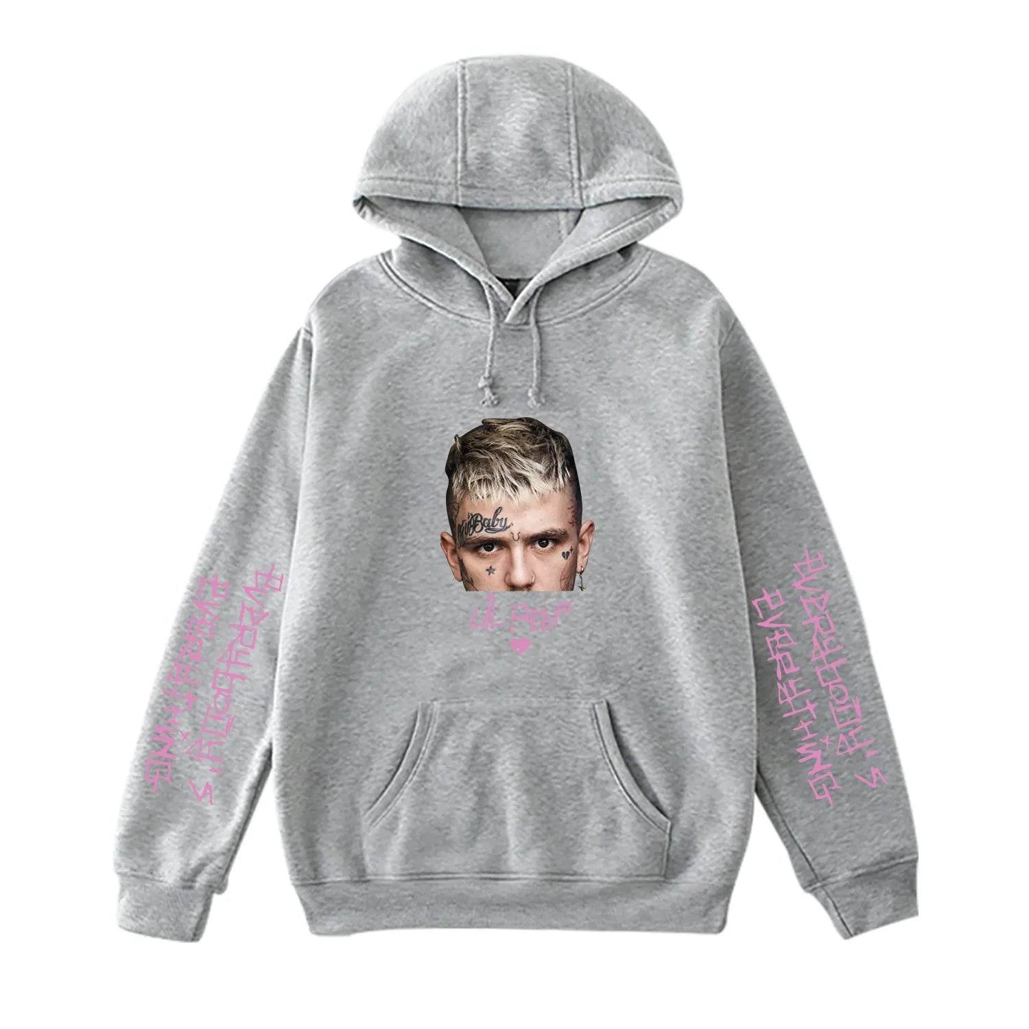 Lil Peep Drawstring Hooded Sweatshirt Pullover Pocket Unisex Hoodie