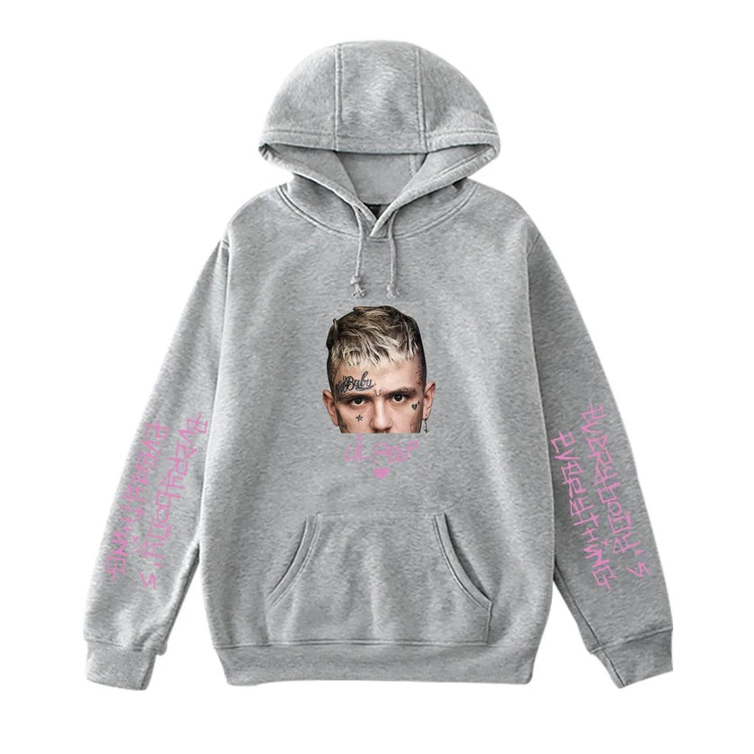 Lil Peep Drawstring Hooded Sweatshirt Pullover Pocket Unisex Hoodie