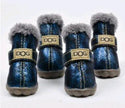 Dog Winter Snow Boots – Waterproof Non-Slip PU Paw Shoes for Small & Medium Dogs (10 Colours, Sizes 1–5 & S–XXL)