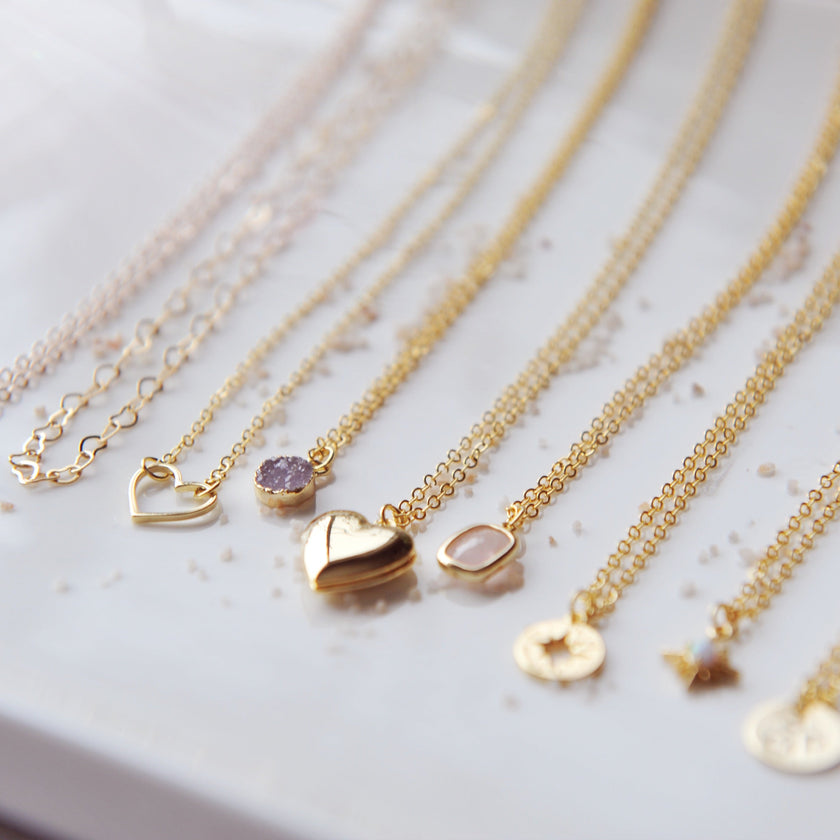 Faceted Gemstone Necklace