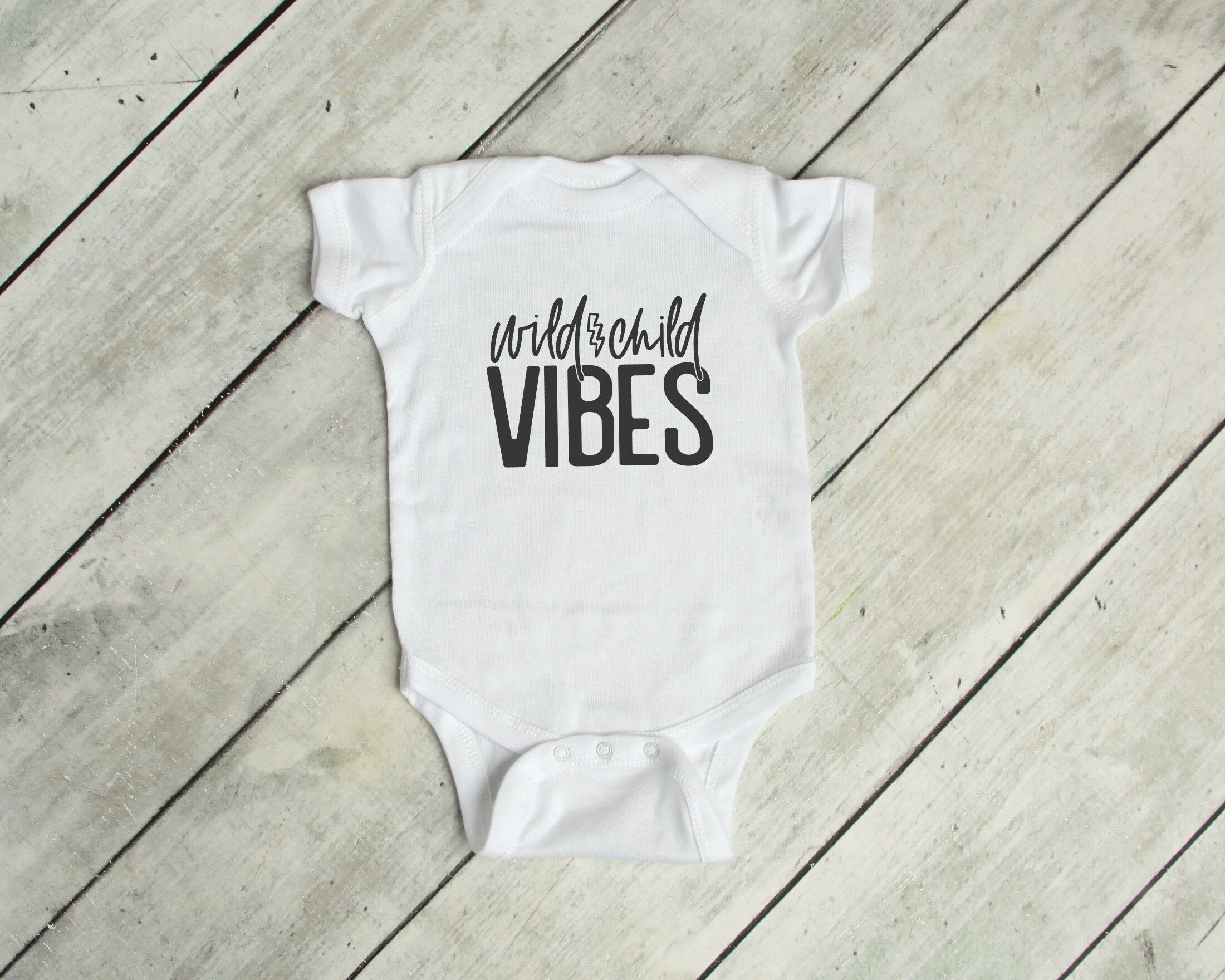 Tired Mom Vibes & Wild Child Matching Mommy And Me Shirts
