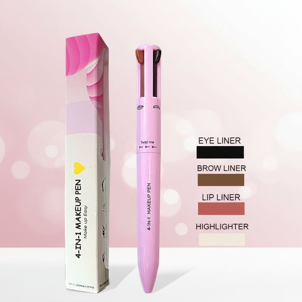 4-in-1 Makeup Pen – Eye Liner, Brow Liner, Lip Liner & Highlighter