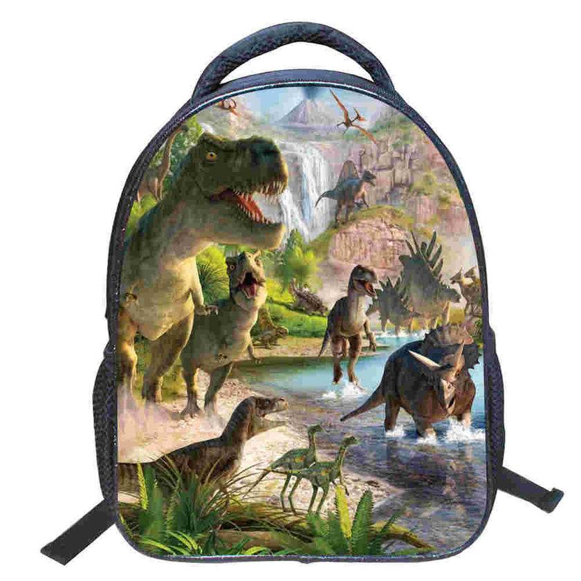 Kids Dinosaur Print School Backpack – Lightweight 14