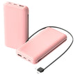10000mAh Power Bank Portable Charger Built-In Lightning Type-C Cable 3 Devices iPhone Android